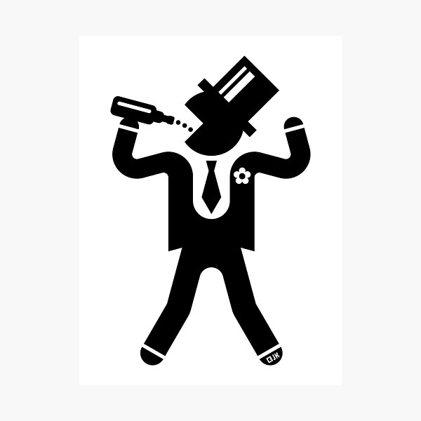 Item preview, Groom With 1 Beer (Stag Night / Bachelor Party / Icon / L / Black) designed and sold by MrFaulbaum.