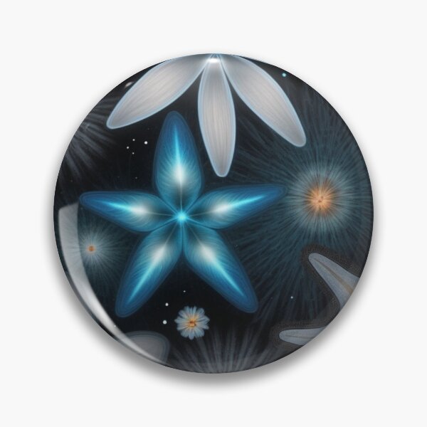 Item preview, RogerPattern - "Neon Blue Bloom: Elegance in Florals" designed and sold by RogerPattern.