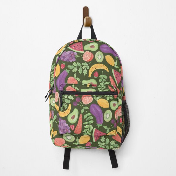 Item preview, Fruits&Veggies on dark green designed and sold by Aralma.