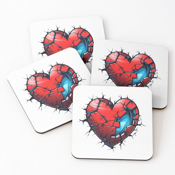 Item preview, broken heart designed and sold by ebialonestar.