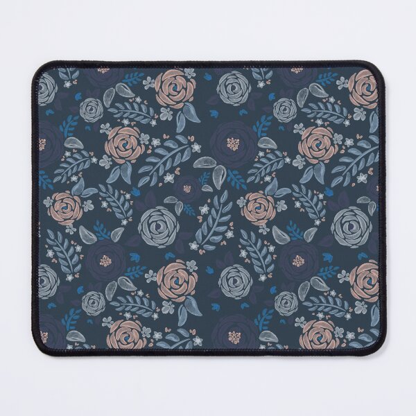 Item preview, Watercolor Roses, Dark Blue designed and sold by serafineaandd.