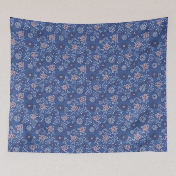Item preview, Watercolor Roses, Blue designed and sold by serafineaandd.