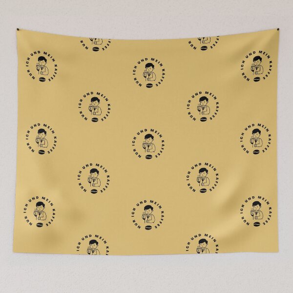 Item preview, Nur ich und mein Kaffee | Yellow Background designed and sold by RM-Journey.