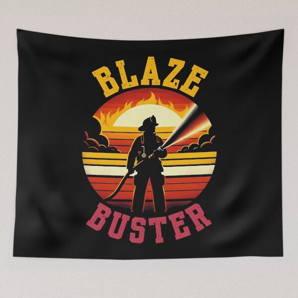 Item preview, Cool funny brave firefighter quote design. Blaze buster vintage firefighter heroic design. designed and sold by Unitepeople.