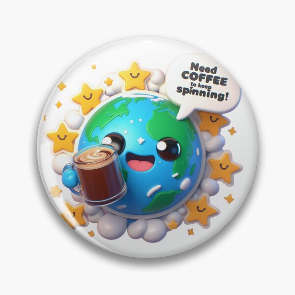 Item preview, Whimsical Earth Coffee Cartoon - Animated 3D Design designed and sold by LaLi-Designs.