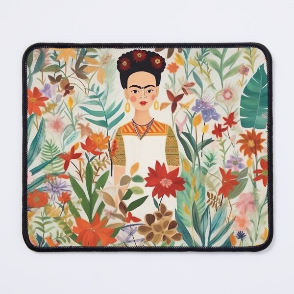 Item preview, Frida Kahlo in Floral Watercolor 1 designed and sold by FlaskLab.