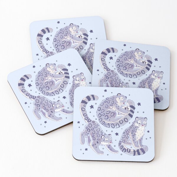 Item preview, Snow leopard cute art designed and sold by YaraCuteArt.