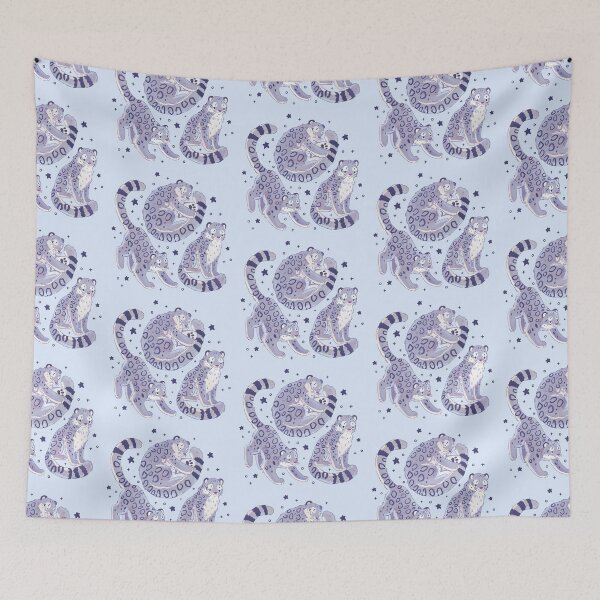 Item preview, Snow leopard cute art designed and sold by YaraCuteArt.
