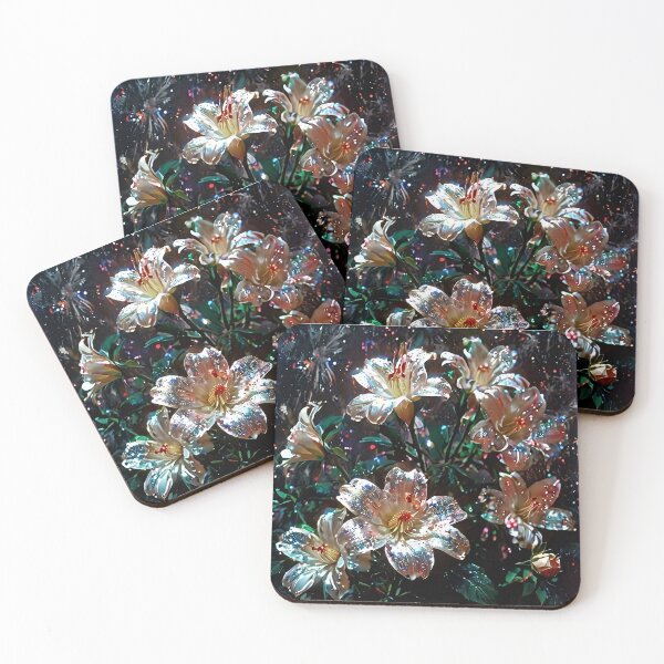 Item preview, Beautiful White Roses Pattern - Moonlit Blooms designed and sold by Creative.Shop.