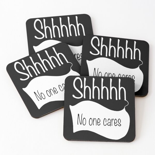 Item preview, Shhhh no one cares designed and sold by Flowersonstuff.