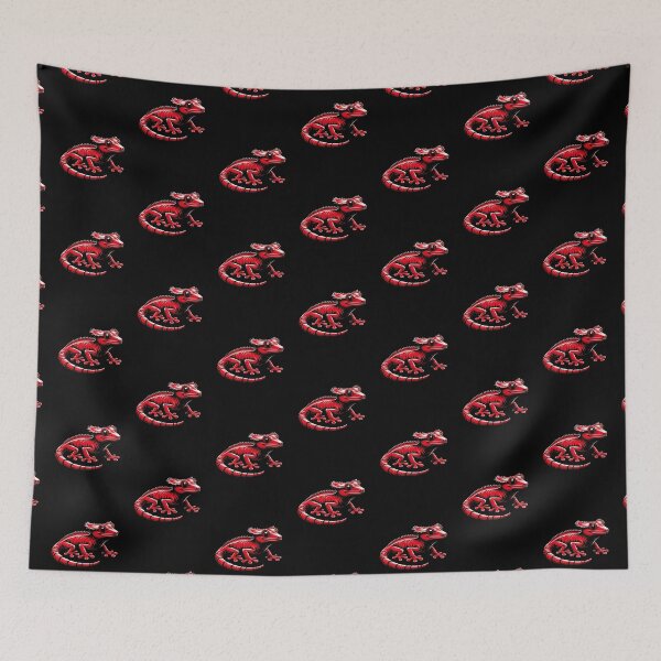 Item preview, Red Crested Gecko Print: Beautiful and Vibrant Design for Products designed and sold by Gatsbird Design.