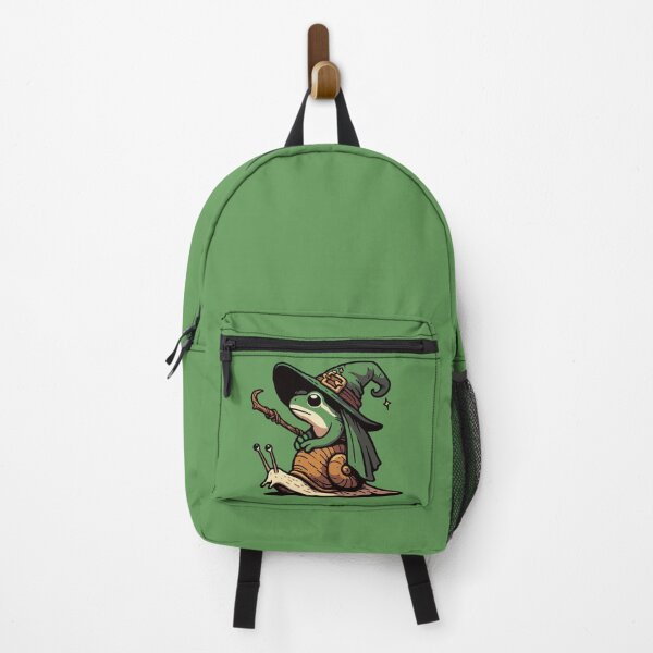 Item preview, Kawaii Witchy Frog Travel on Snail designed and sold by TomFrontierArt.