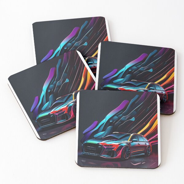 Item preview, Audi station wagon abstract poster design designed and sold by Salimgor Hangaround Music.