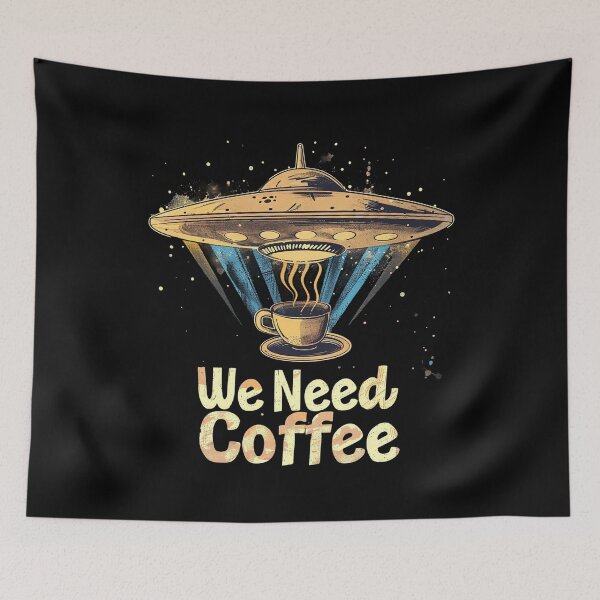Item preview, Cosmic Brew - Alien Coffee Abduction designed and sold by RuyaFab.