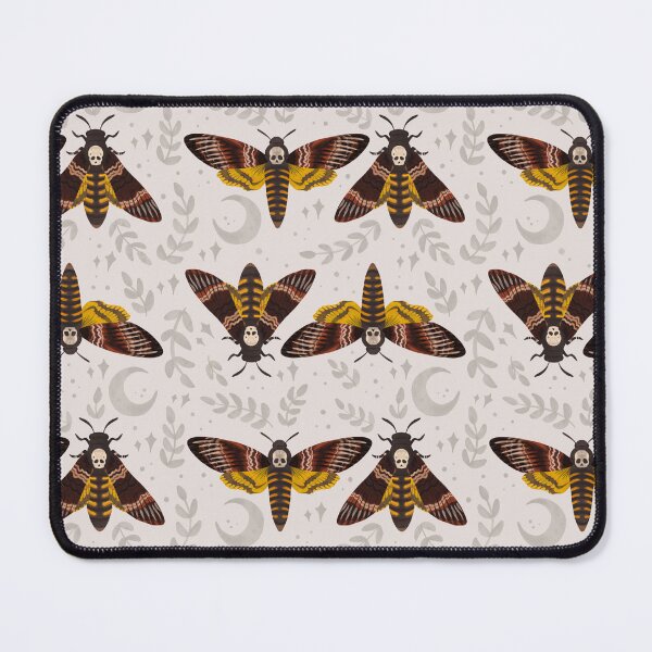 Item preview, Skull Moths, White designed and sold by serafineaandd.