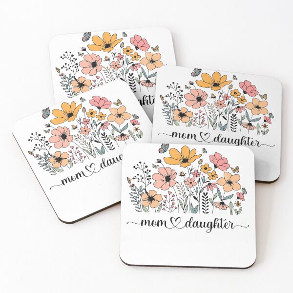 Item preview, Wildflower Mom Love Daughter designed and sold by BeebooDesign.