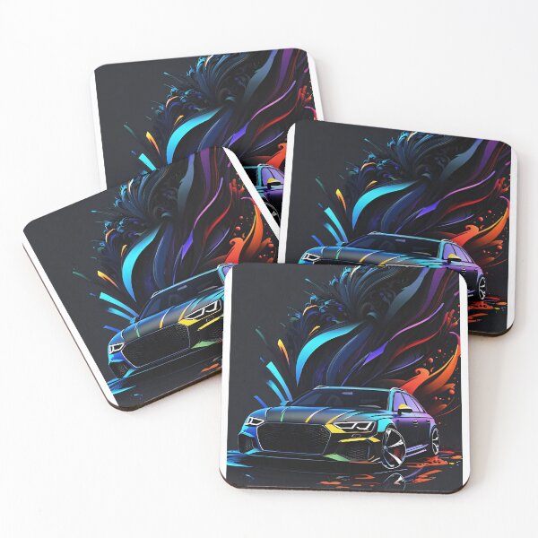 Item preview, Audi sedan station wagon abstract poster design designed and sold by Salimgor Hangaround Music.