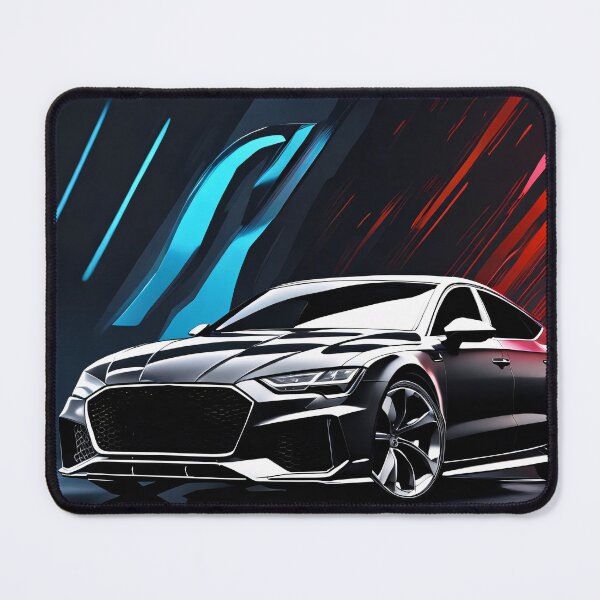 Item preview, Audi sedan silver abstract poster design designed and sold by Salimgor Hangaround Music.