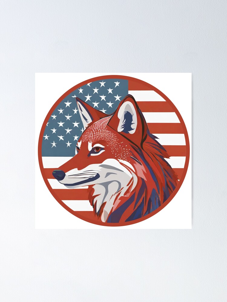 Thumbnail 1 of 3, Poster, Red Wolf designed and sold by FaddyFog.