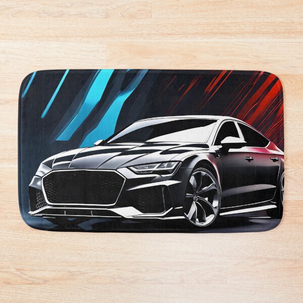 Item preview, Audi sedan silver abstract poster design designed and sold by Salimgor Hangaround Music.