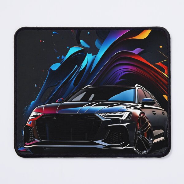 Item preview, Audi sedan flic flac black Abstract poster design designed and sold by Salimgor Hangaround Music.
