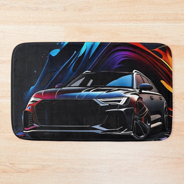 Item preview, Audi sedan flic flac black Abstract poster design designed and sold by Salimgor Hangaround Music.