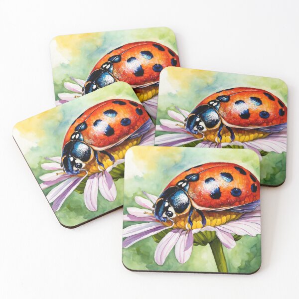 Item preview, Ladybug Resting Gracefully on Blossom designed and sold by Delemore Art.