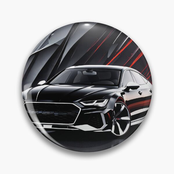 Item preview, Audi sedan flic flac silver/black Abstract poster design designed and sold by Salimgor Hangaround Music.