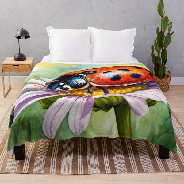 Item preview, Ladybug Resting Gracefully on Blossom designed and sold by Delemore Art.