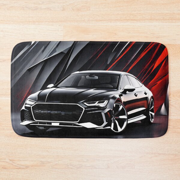 Item preview, Audi sedan flic flac silver/black Abstract poster design designed and sold by Salimgor Hangaround Music.