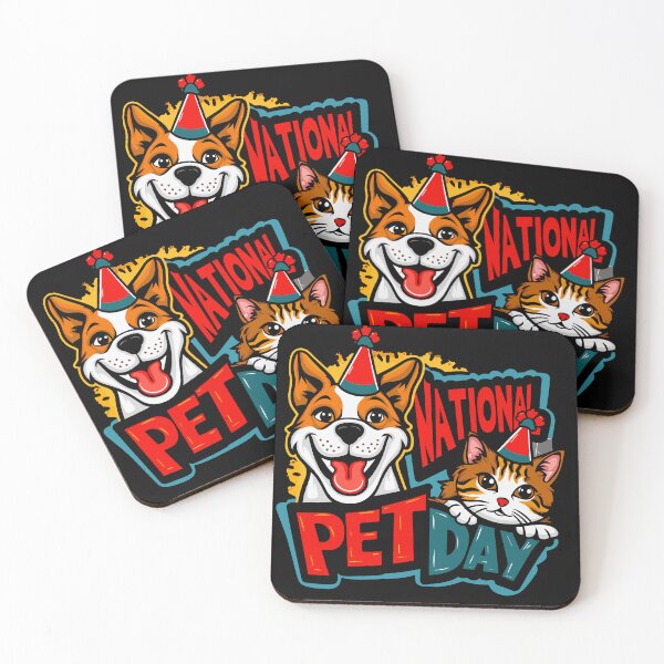 Item preview, Festive Furball Fiesta - Celebrate National Pet Day designed and sold by FebricFusion.