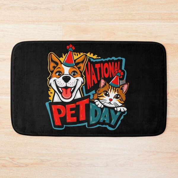 Item preview, Festive Furball Fiesta - Celebrate National Pet Day designed and sold by FebricFusion.