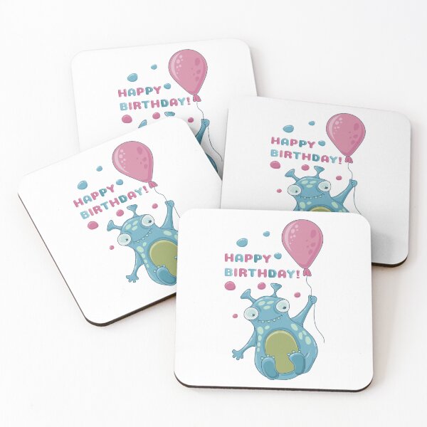 Item preview, Happy birthday with a balloon designed and sold by Deepness2023.