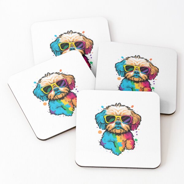 Item preview, lindo perro con gafas designed and sold by stickers4your.