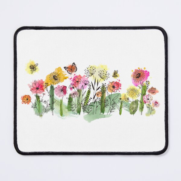 Aperçu de l'œuvre Fleurs sauvages aquarelle créée et vendue par franklear.