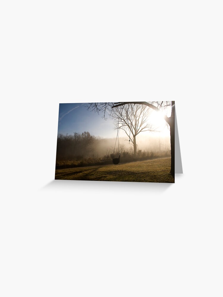 Thumbnail 1 of 2, Greeting Card, The Tire Swing designed and sold by believer9.