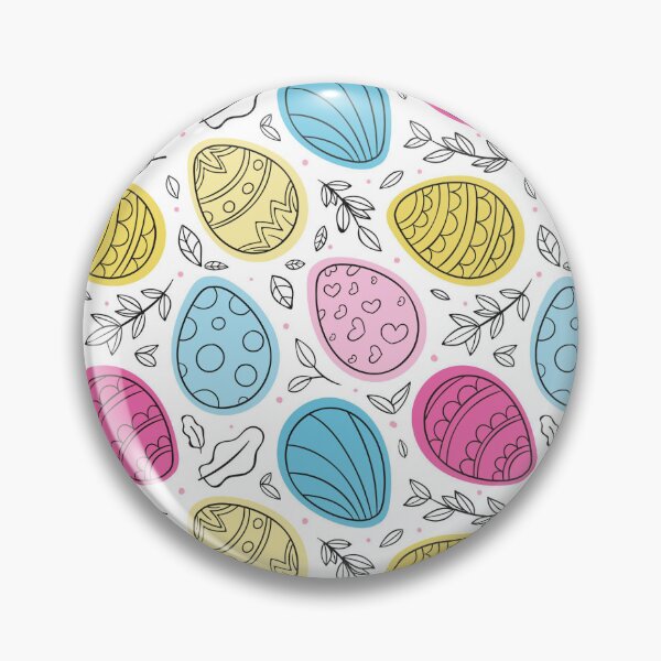 Item preview, Easter Egg and flower Pattern Pink designed and sold by BeebooDesign.