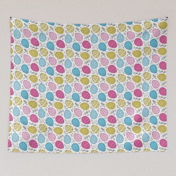 Item preview, Easter Egg and flower Pattern Pink designed and sold by BeebooDesign.