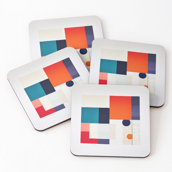Item preview, RogerPattern - "Colorful Square Harmony: A Bold Statement" designed and sold by RogerPattern.