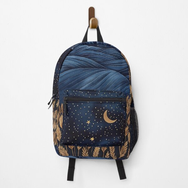 Item preview, Starry Serenity: A Night of Blue and Golden Fields designed and sold by unimuse.