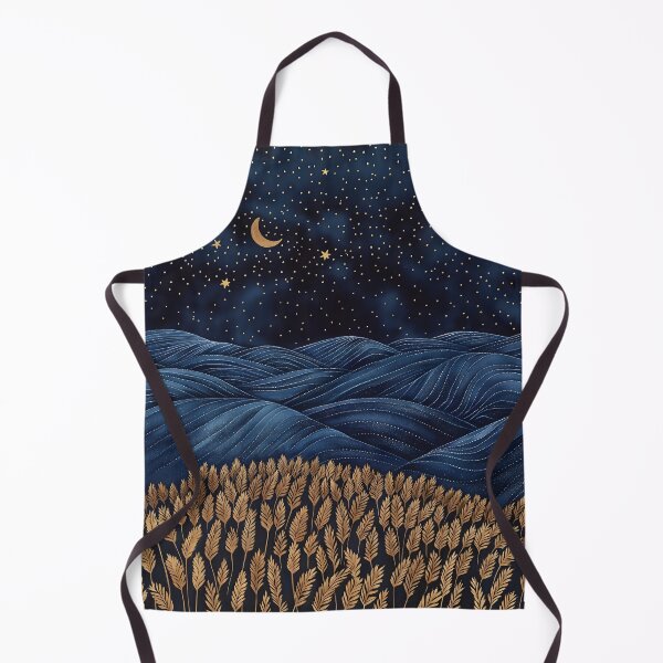 Item preview, Starry Serenity: A Night of Blue and Golden Fields designed and sold by unimuse.