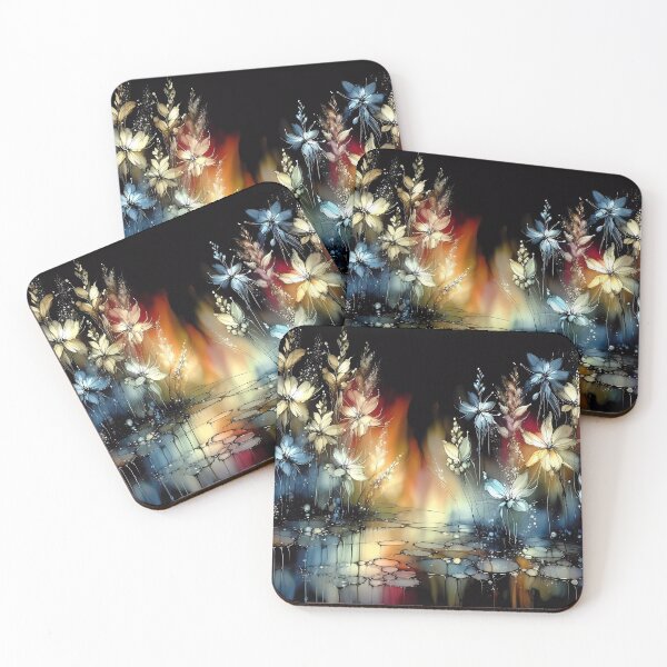 Item preview, Alcohol ink style flowers designed and sold by ShazellArt.