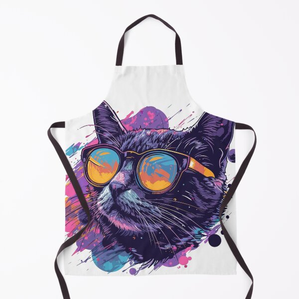 Aperçu de l'œuvre Chat cool créée et vendue par ShopMaxiDesigns.
