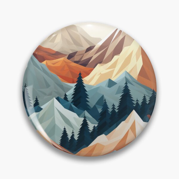 Item preview, Landscape Abstract Mountains Pattern designed and sold by NicolasGlowArt.