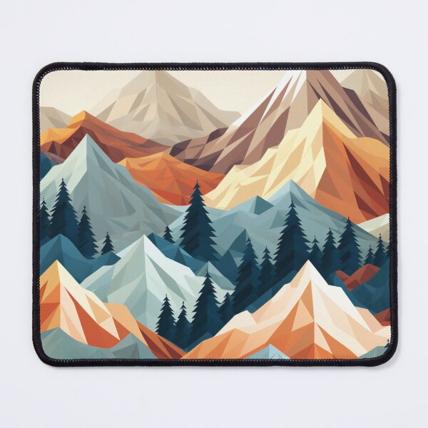 Item preview, Landscape Abstract Mountains Pattern designed and sold by NicolasGlowArt.