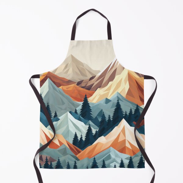 Item preview, Landscape Abstract Mountains Pattern designed and sold by NicolasGlowArt.
