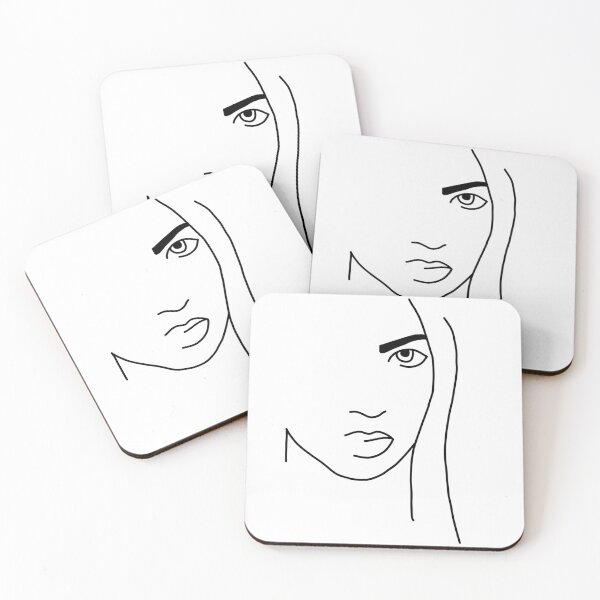 Item preview, Minimalist lineart - Portrait of Vanessa Keen designed and sold by VanessaKeen.