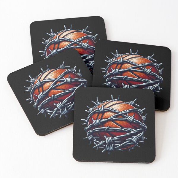 Item preview, Ball wrap in barb Wire: Basketball Lovers designed and sold by Cree8if.