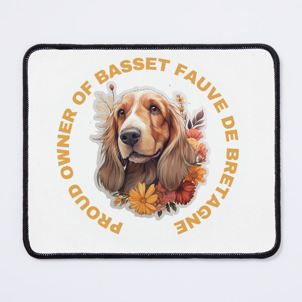 Item preview, Cute Flower Basset Fauve De Bretagne Mom Dad Guardian Angel Best Friend Doggie Paw designed and sold by SMARTKIT  DESIGNAGENCY.