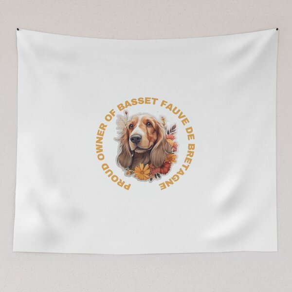 Item preview, Cute Flower Basset Fauve De Bretagne Mom Dad Guardian Angel Best Friend Doggie Paw designed and sold by SMARTKIT  DESIGNAGENCY.